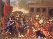 Nicolas Poussin The Abduction of the Sabine Women painting